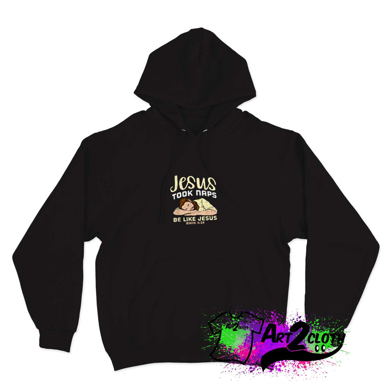 Jesus Took Naps Lettering Hoodie