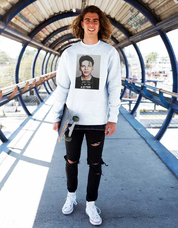 Young Frank Sinatra Mugshot Sweatshirtt2