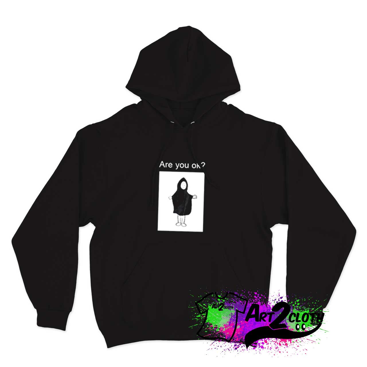 Are You Ok Cartoon Character Hoodie