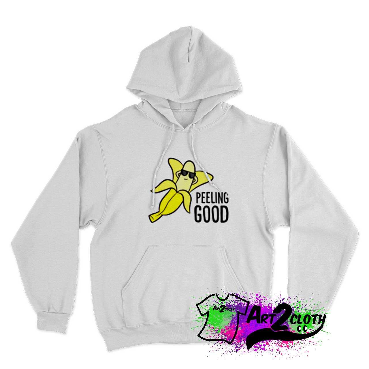 Banana Peeling Good With Sunglasses Hoodie