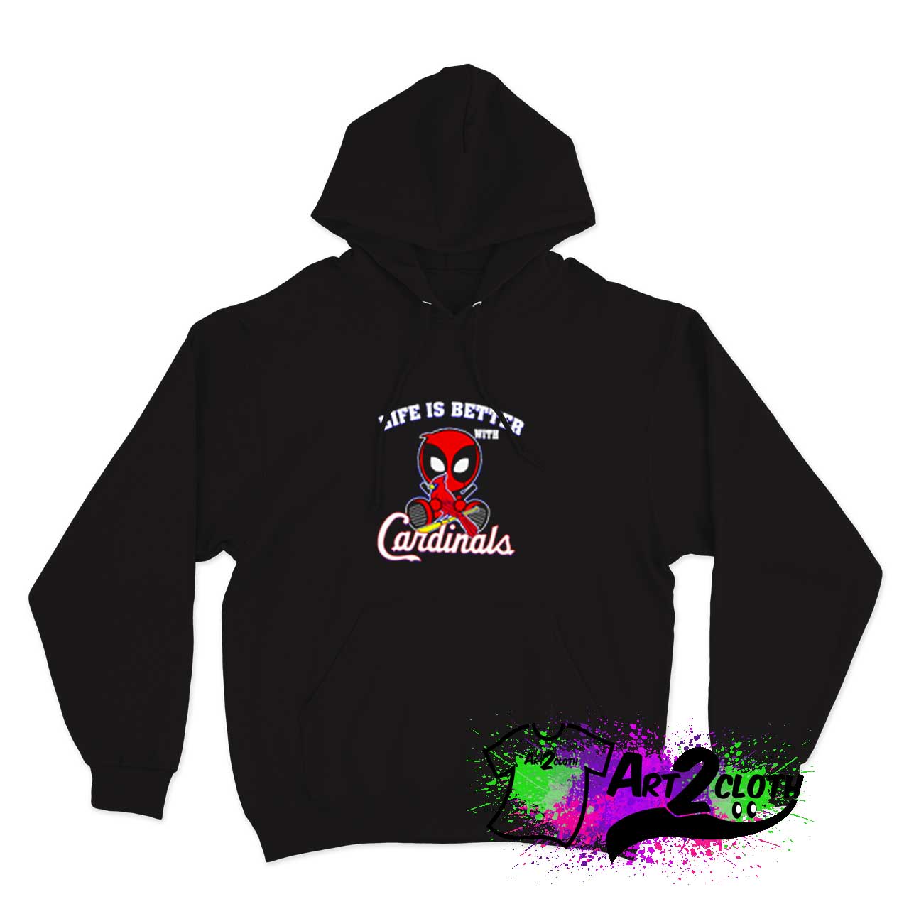 Life Is Better With Cardinals Deadpool Hoodie