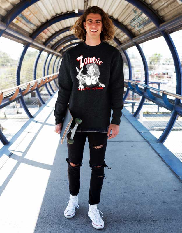 Sexy Zombie Pin Up Sweatshirt