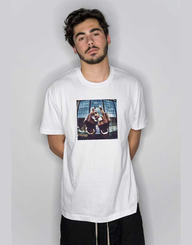 Tupac Middle Fingers Up T Shirt