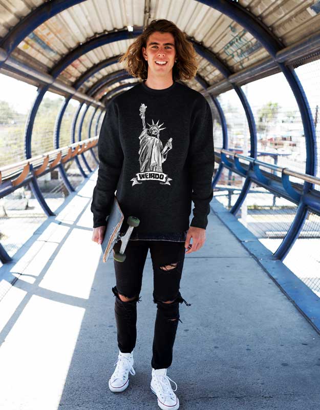Weirdo Statue Of Liberty Sweatshirt