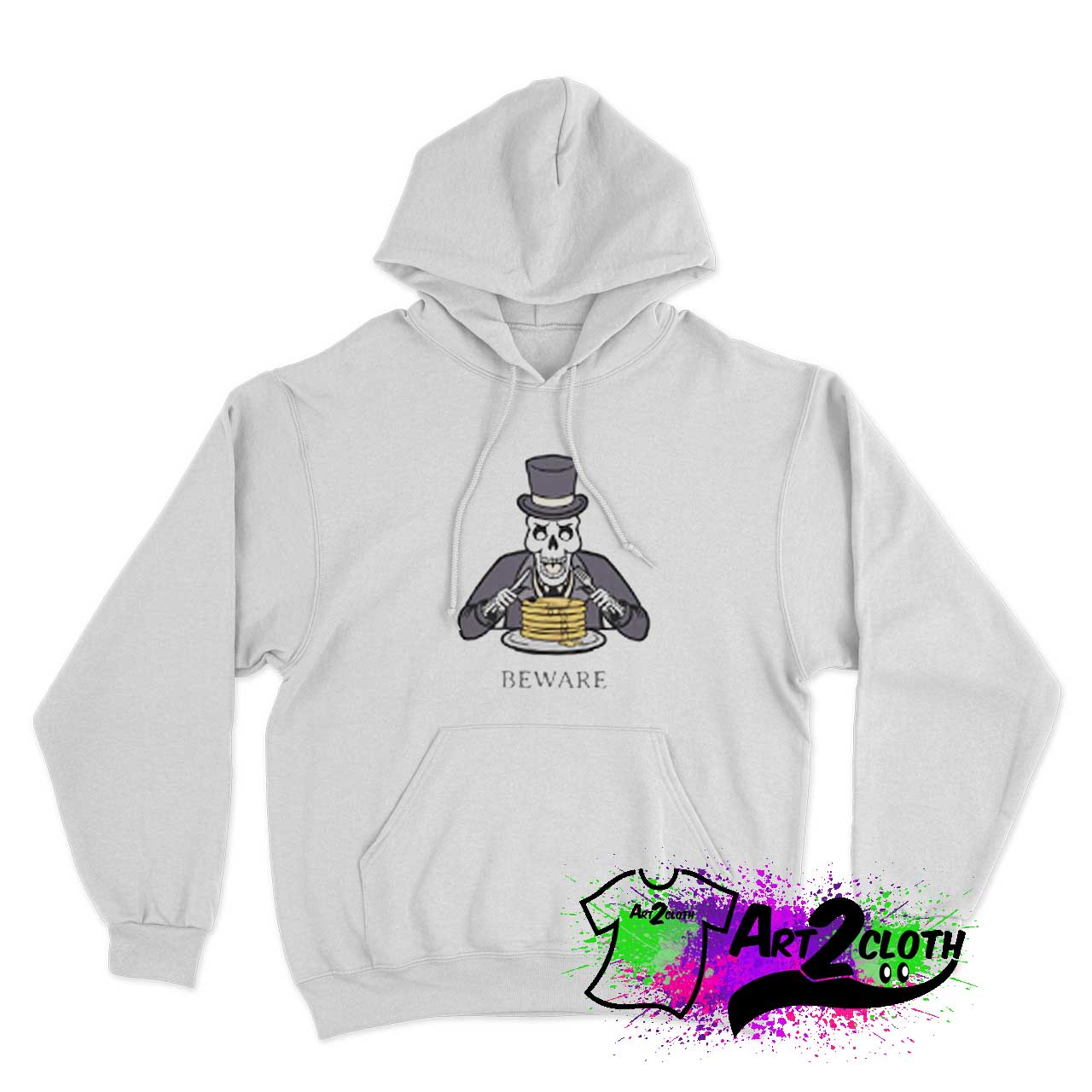 Beware Of The Pancake Skeleton Hoodie
