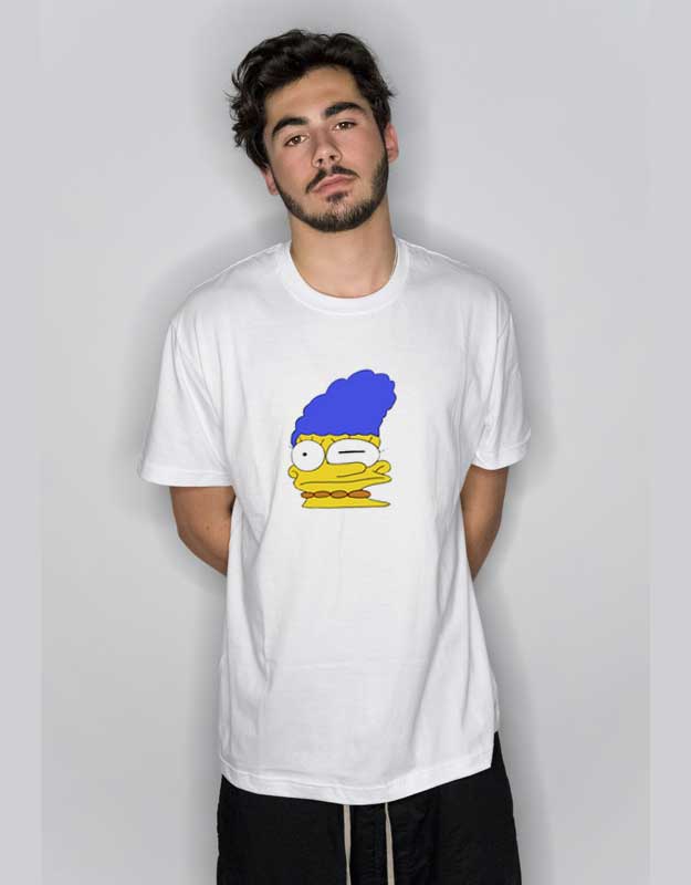 Stretched Marge Simpson T Shirt