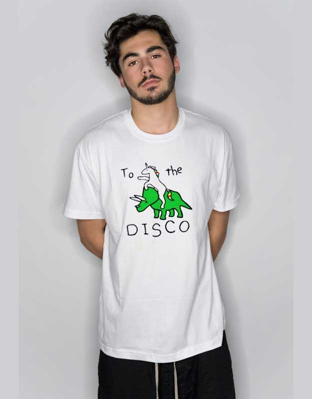 Unicorn Dinosaur To The Disco T Shirthe Disco T Shirt