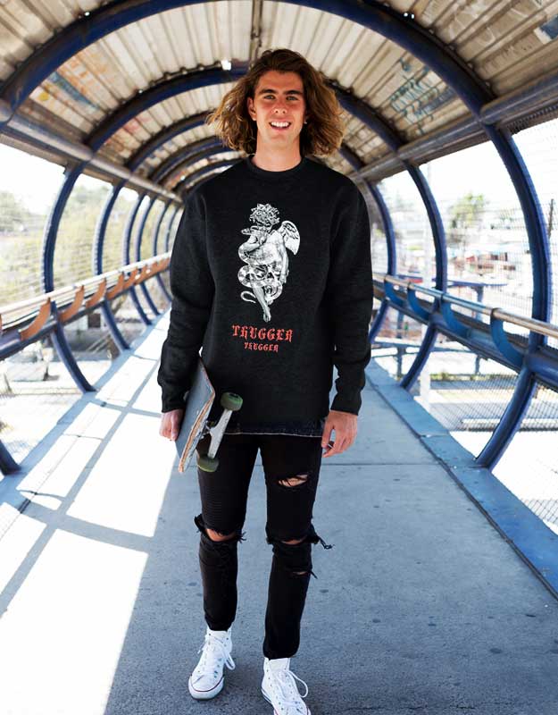 Thugger Snake Angel Sweatshirt