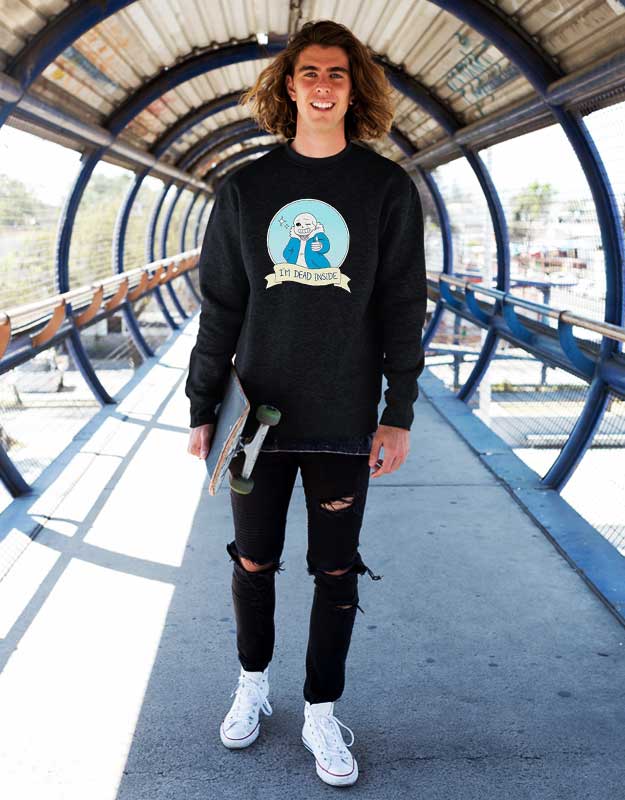Sans I'm Dead Inside Sweatshirt