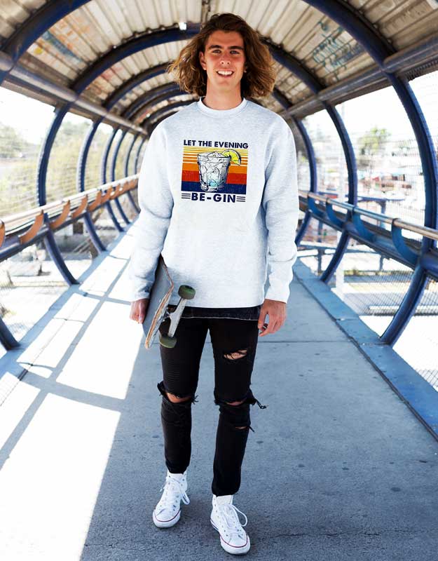 Let The Evening Begin Vintage Sweatshirt