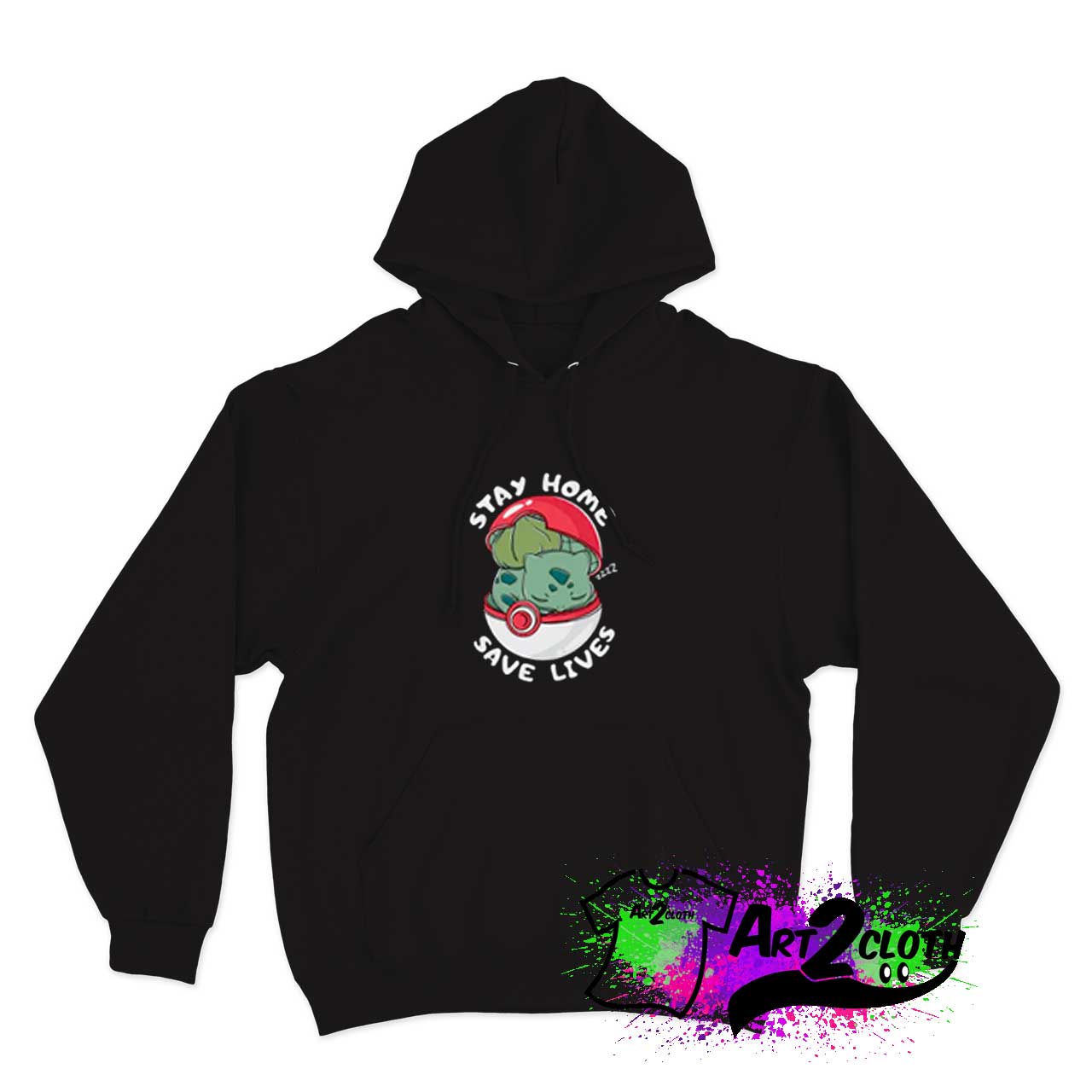 Cute Stay Home Bulbasaur Hoodie