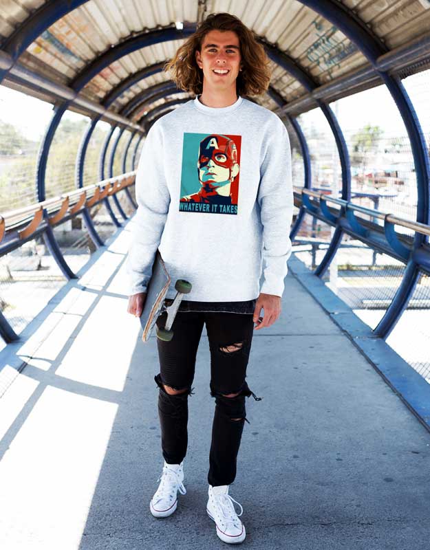 Captain America Whatever It Takes Sweatshirt