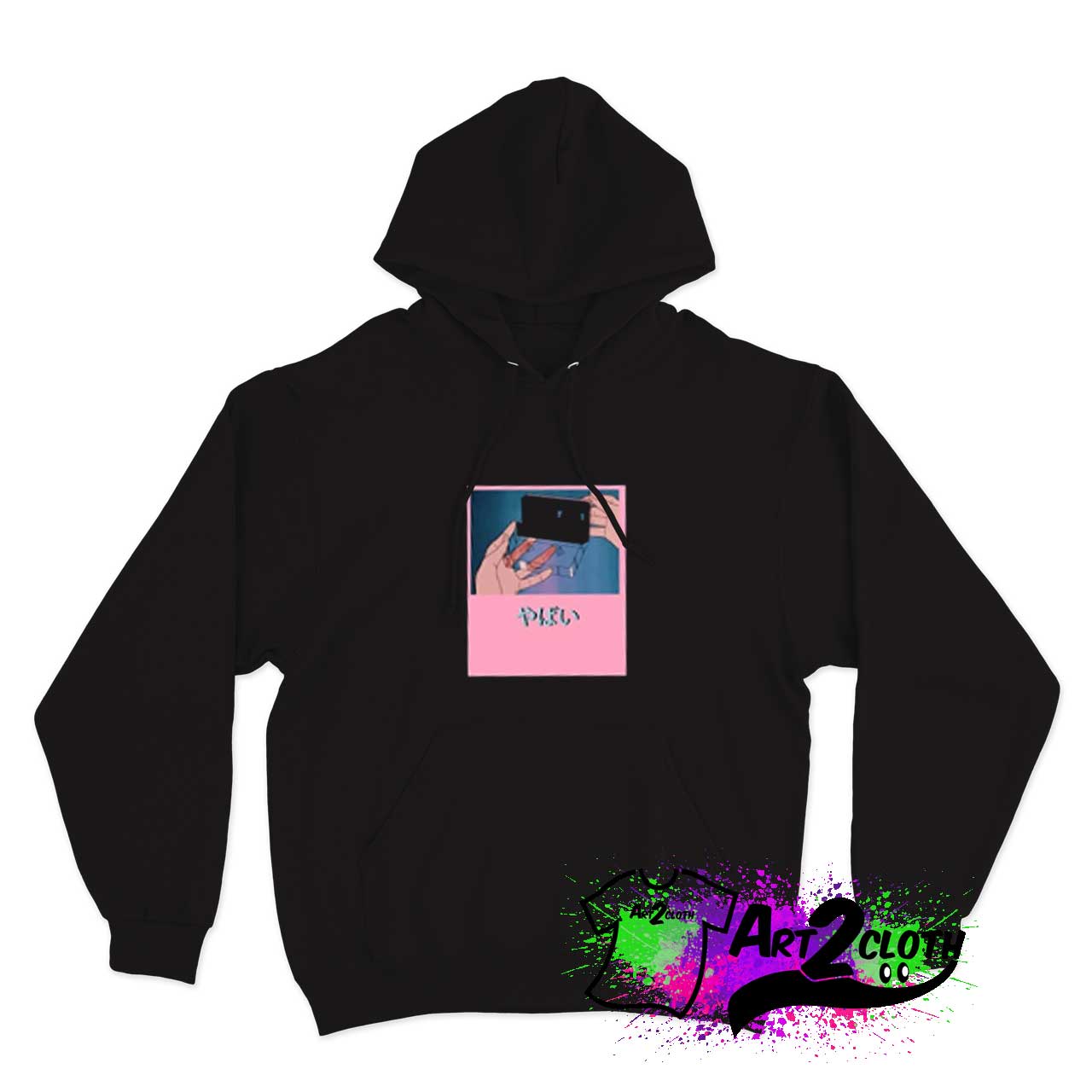 Tape Vaporwave Japan Hoodie an 3
