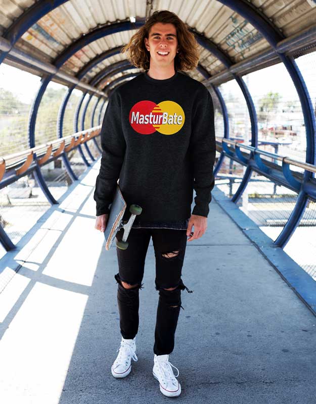 Masturbate Mastercard Funny Sweatshirt rcard Funny T Shirt 2