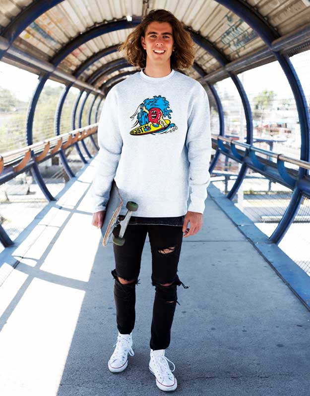 Morejstu Logo Surf Up Sweatshirt