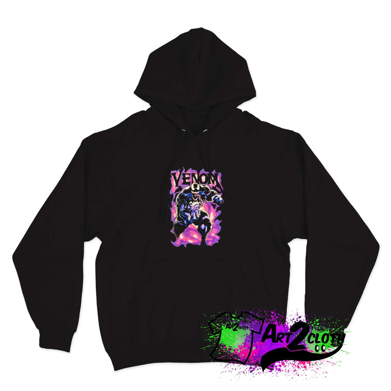 Venom Marvel Purple Smoke Hoodie Smoke Hoodie 000