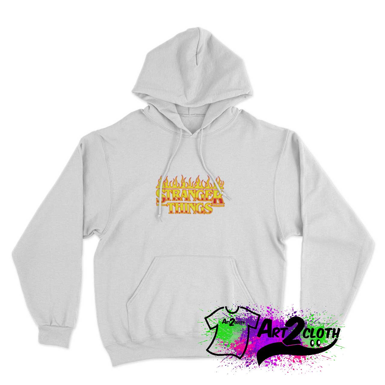Stranger Things Flame Logo Hoodie 3