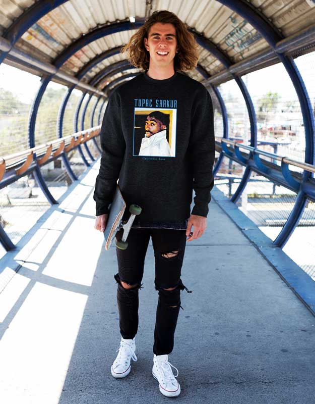 Tupac 247 Side Eye Sweatshirt