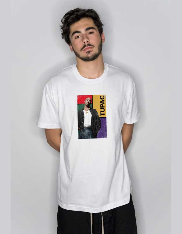 Tupac Vintage Squared T Shirt