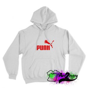 Punk Puma Logo Parody Hoodie