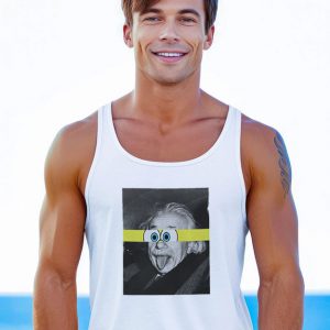Albert Einstein Spongebobs Eyes Parody Tank Top