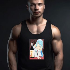 Anime Konosuba Aqua and Sake Tank Top