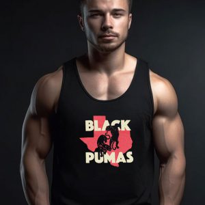 Black Pumas Texas Charcoal Tank Top
