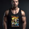 Blanc Muhammad Ali vs Superman Parody Tank Top