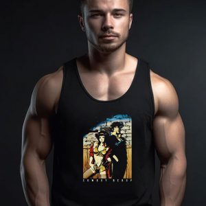 Cowboy Bebop Spike And Faye On Wall Tank Top