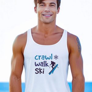 Crawl Walk Ski Unisex Tank Top