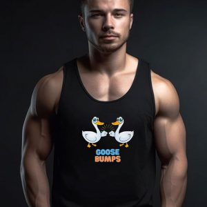 Cute and Funny Goose Bumps Fist Bump Birds Tank Top