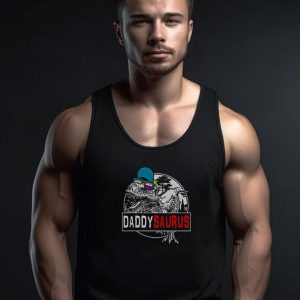Daddysaurus Dinosaur T Rex Tank Top