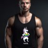 Funny Unicorn Twink Rainbow Gay Pride Tank Top