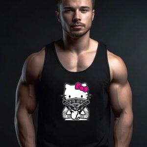 Gangster Hello Kitty Tattoo Funny Tank Top