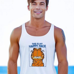 Garfield This Is My Happy Face Tank Top