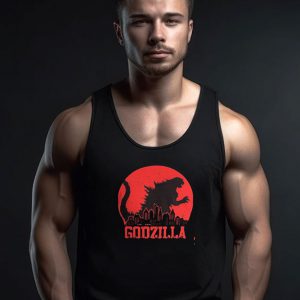 Godzilla Cool Japanese Kaiju Movie Monster Tank Top
