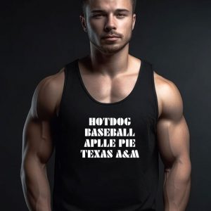 HotDog Baseball Apple Pie Texas Tank Top
