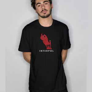 Interpol Band Hands Red T Shirt