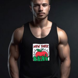 Keith Haring Pop Art Big Apple Poster Tank Top