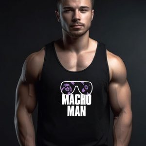Macho Man Randy Savage Purple Glasses Tank Top
