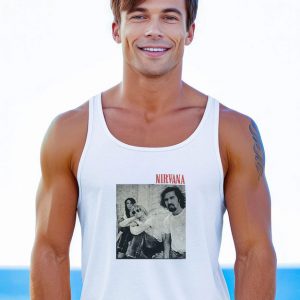 Nirvana Red Logo Band Vintage Tank Top