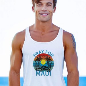 Pray For Maui Hawaii Wildflower Tank Top