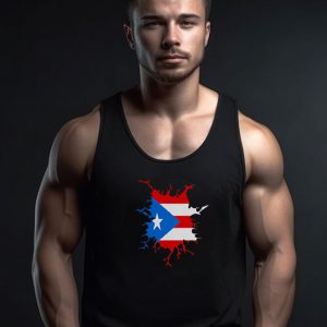 Puerto Rico Inside Flag Tank Top