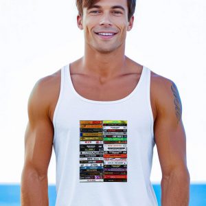 Rap Hip Hop Black Cassette Tapes Tank Top