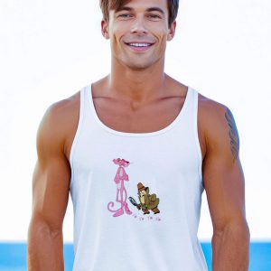 The Pink Panther Inspector Clouseau Cartoon Funny Tank Top