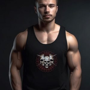 Tool Skull Spikes Vintage Tank Top