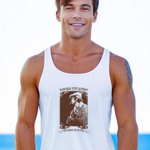 Townes Van Zandt Retro To Live Is To Fly Tank Top