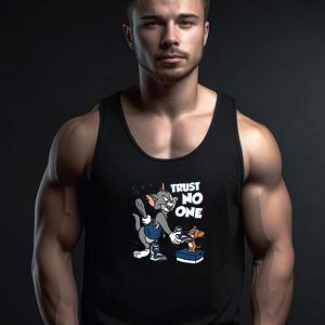 Trust No One Cat And Mouse Match Jordan 14 Laney Unisex Tank Top