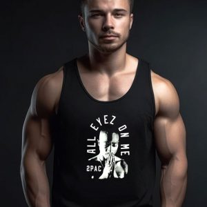 Tupac Pray Arch All Eyez On Me Vintage Tank Top