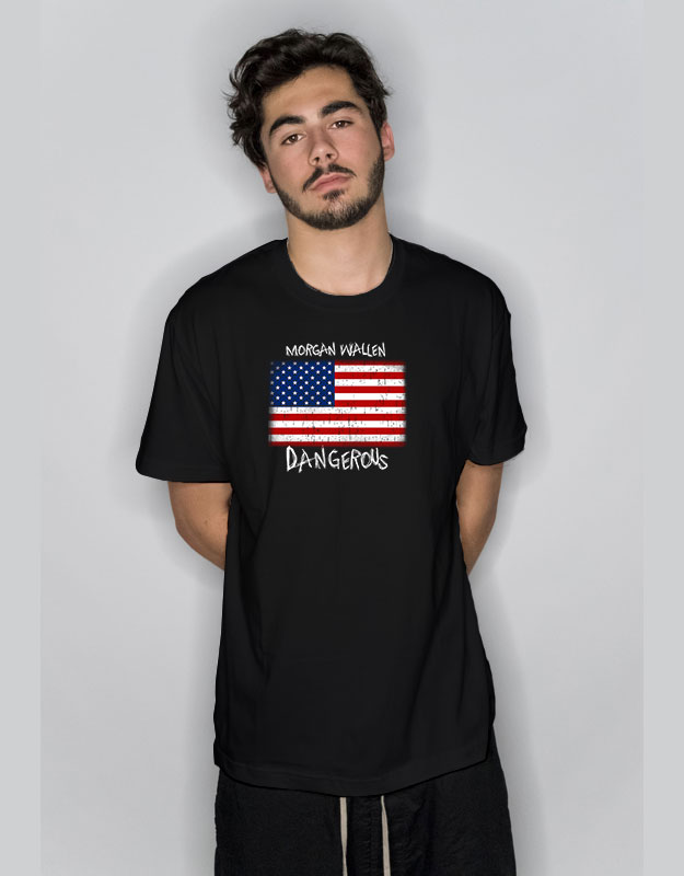 USA Flag Morgan Wallen Dangerous T Shirt